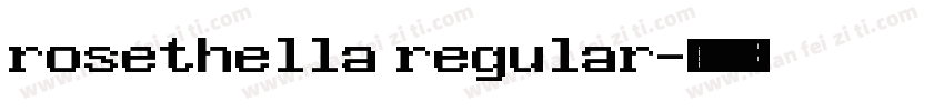 rosethella regular字体转换